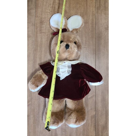 Brown Plush Stuffed Bunny Rabbit Treasure Masters Snuggle-Ups 18 Inch - Picture 3 of 7